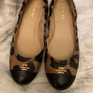 Coach Camilla Leopard ballet flat